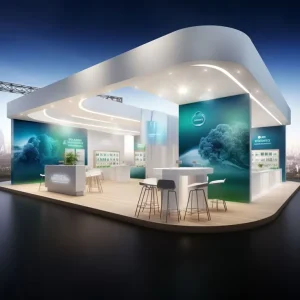 Modular Assembly Exhibition Booth for Modern Fashion Pop-Up Store Mall Events