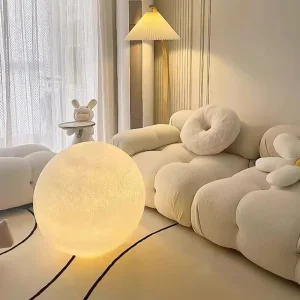 Moon Table Lamp Nordic Minimalist LED Acrylic Shade Simple Eye Caring Bedroom Living Room Bedside Popular Cozy Romantic