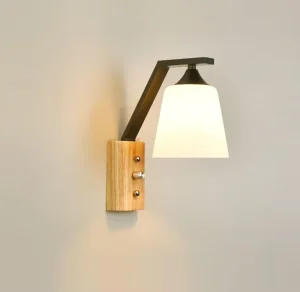 Morden Nordic Bedroom Glass Wall Lamp Creative Minimalist Hotel Bedroom Corridor Aisle Glass Wall Lights