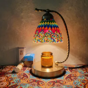 Moroccan Wax Lamp Mosaic Room Head Living Room Cafe Network Red Homestay Features Incense Candle Warmer Turkish Table Lamp