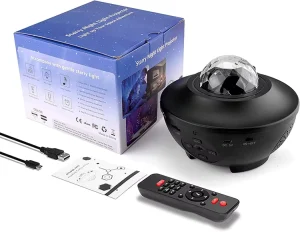 Most Popular New Galaxy Projector Lamp Starry Sky Night Light for Bedroom Ceiling Music Inspired LED Lights