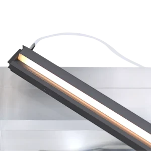 Motion Sensor LED Cabinet Light with Plastic Upward Shade for Display Cases Drawers Closets and Wardrobes Dimmable Aluminum PC YB4003-23