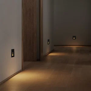 Motion Sensor LED Recessed Stair Light Kit with Control