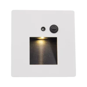 Motion Sensor LED Step Light, Stainless Steel, 3000K, Ra90, 86x86mm, CE RoHS