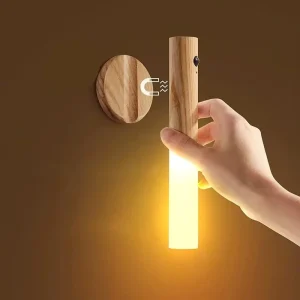 Motion Sensor Magnetic Wireless Rechargeable LED Night Light Portable Wall-Mounted for Indoor Stairways, Bedrooms, Hallways