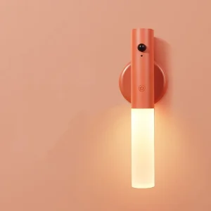 Motion Sensor Night Light Magnetic Wireless Smart LED Rechargeable Portable Wall Mounted Light for Stairways Bedrooms and Hallways