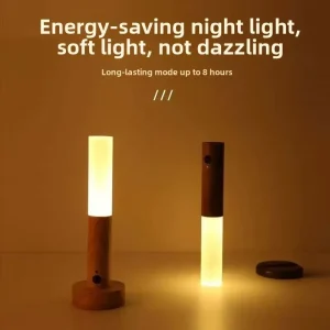 Motion Sensor Night Light Magnetic Wireless Smart LED Rechargeable Portable Wall-Mounted for Indoor Stairways Bedrooms Hallways