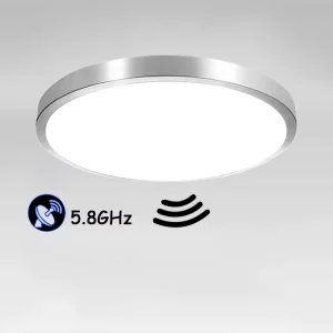 Motion Sensor Pop Ceiling Light, Automatic 60s, Iron and Aluminum, 36W LED Lamp for Living Room