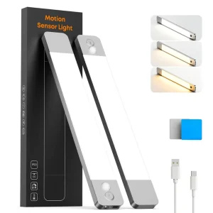 Motion Sensor Rechargeable LED Light Dimmable Touch Control Indoor Cabinet Lamp for Kitchen