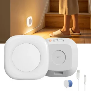 Motion Sensor Square LED Wall Light for Home, Security Night Light for Staircases