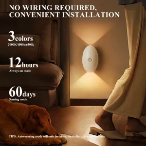 Motion Sensor Wireless Magnetic Smart Home Decor Night Lights Usb Rechargeable Led Wall Lamps Bedroom Bedside Lights for Home