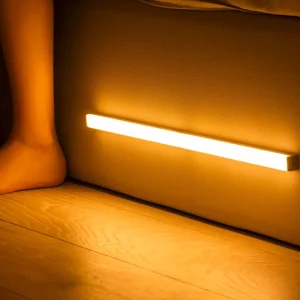 Motion Sensor Wireless USB Rechargeable 20cm 30cm LED Night Light for Kitchen Cabinet and Wardrobe