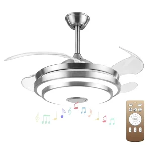 Motorized Living Room Ceiling Fan Light