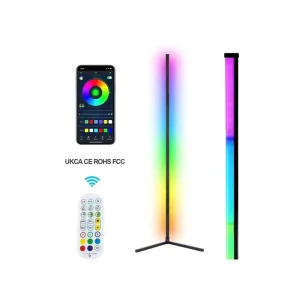 Multi Color Modern RGB Smart Music Corner Floor Lamp for Indoor Living Room