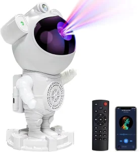 Multi-Color Rotatable Starry Sky Projector Ceiling Star Light BT Speaker Remote LED Night Light for Bedroom