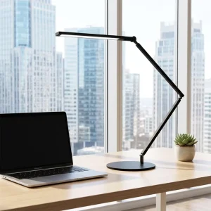 Multi Joint Adjustable Arm LED Desk Lamp Flicker Free Eye Care Dimmable Foldable Modern 360 Spin Touch Control for Study