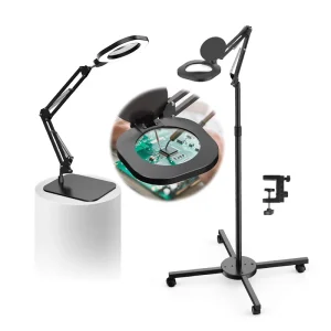 Multi Style LED Movable Floor Lamp 10x HD Fine Crafts Reading Work Bench Lighting Stepless Adjustment Global Certifications