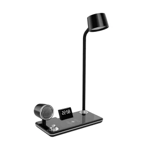 Multi function Wireless Charging ABS LED Desk Lamp with Blue Teeth Sound Atmosphere Night Light Smart Reading Touch