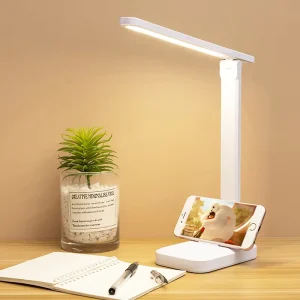 Multi-functional Eye-protecting Desk Lamp LED Three-color Temperature USB 800mA Learning Folding Table Lamp
