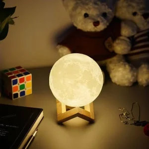 Multicolor Touch Control USB Moon Night Light Changing Moon Lamp Magnetic Levitation