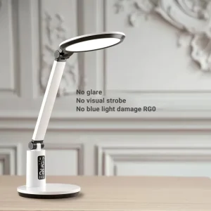 Multifunctional Modern Eye Protection No Blue Light USB Charging Port Study LED Desk Lamp High CRI Dimmable Reading Black