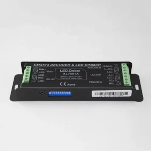 Multifunctional RGB Controller DMX and 0-10V LED Dimmer 1-Channel LED Driver 15A 360W AL7001A