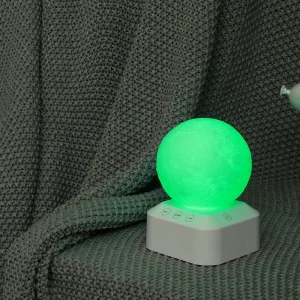 Multifunctional White Noise Machine with Music, LED Light, Timer and Rechargeable ABS Housing