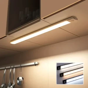 Multiple-Size Motion Sensor LED Wireless USB Cabinet Light, Ultra-Thin Night Light for Kitchen, Bedroom, and Wardrobe