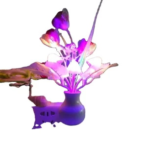 Mushroom LED Night Light with 3 Color-Changing LEDs, US Plug, and Auto Function, 110V-220V