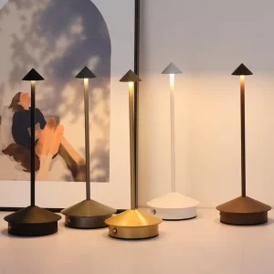 Mushroom Rechargeable Lamp Cross-border Fashion LED Peaked Table Lamp for Outdoor Indoor Restaurant Decorative Table Lamp