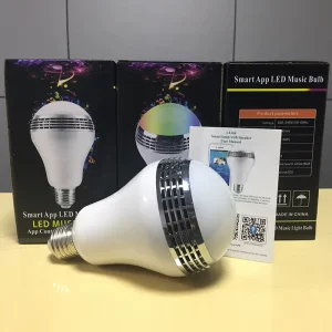 Music-Activated Colorful Smart WiFi LED Bulb Remote-Controlled Ceiling Light