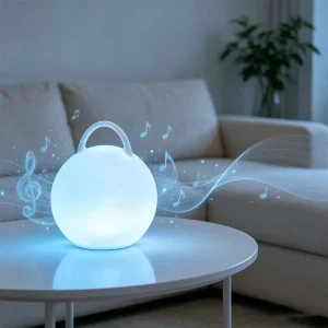 Music Speaker Ball Light Wireless Remote Control Portable LED RGB Ambient Night Lamp
