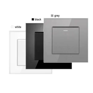 NOVSKI New Design Switch for Home Lighting EU Standard 16A 1 Gang 2 Way Wall Switch Size 86*86mm