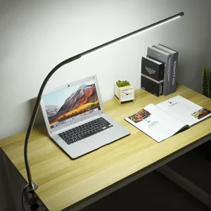 Nail Brightness 15W Adjustable Arm Dimmable Eye Caring UV Nail Light LED Desk Lamp Home Salon Use Aluminum Alloy