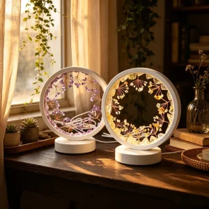 Natural Crystal Raw Stone Tree Night Light USB Three Color Light No Flicker Multi Occasion Bedroom Bedside Atmosphere Light