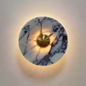 Natural Marble Wall Sconce for Living Room Sofa TV Background Restaurant Corridors Bathroom Bedroom Decor Luxury Stone Wall Lamp