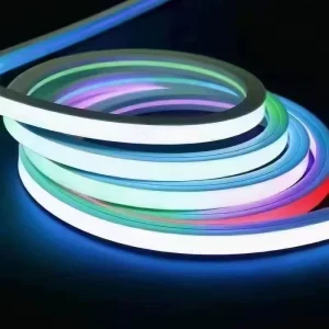 Neon Flex LED Strip 24V 12V Silicone RGB Addressable Full Dream Color WS2812 5050 IP68 Strip Tape Smart Neon Led Strip Light