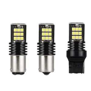 New 5W Car LED Canbus Light Bulbs Decode Turn Signal Brake 3030 24SMD S25 1156 BA15S BAU15S 1157 T20 7443 Reverse Tail Lamp