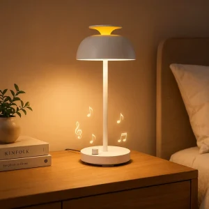 New Adult Sleep Aid Bedside Lamp 10 Relaxing White Noise Tracks & 7 Color Nightlight