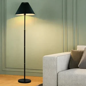 New Arrival Creative Corner Cloth Iron Floor Standing White Lamps Bedroom Decorative Bedside Classic Floor Lamp