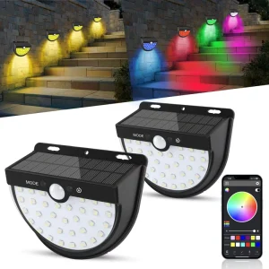 New Arrival IP65 Waterproof Solar Powered Motion Sensor RGB Smart Lighting Other Smart Home Lights