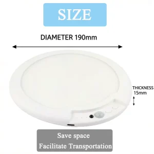 New Arrival Wireless Magnetic Smart LED Ceiling Light Rechargeable Portable ABS Body Motion Sensor Dimmable Indoor & Outdoor Use