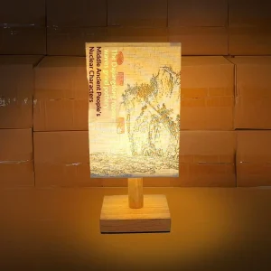 New Chinese Style Simple DC USB Powered LED Warm White Solid Wood Desk Lamp for Bedroom Bedside Study Small Table Night