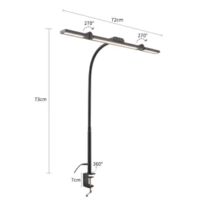 New Design Clip on 5 Color Temperature Dimmable Work Led Desk Lamp Customized Led Desk Lamp with Remote Control
