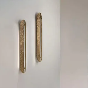 New Design Modern LED Gold Brass Effect of Corrosion LED Copper Wall Lamp for Hotel Indoor Wall Light
