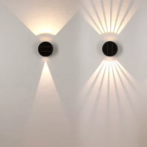 New Design Solar Waterproof Wall Light Outdoor Mounted up and Down Modern Outdoor Wall Light