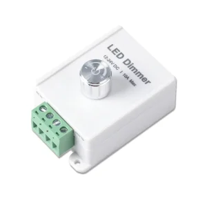 New Mini LED Knob Dimmer DC 12V 24V 10A 1 Channel Lighting Controller Metal Rotary for Indoor LED COB Single Color Lamp Strip