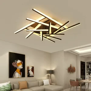 New Modern Home Decorative Acrylic Creative Cross Surface Mounted Smart Lights Ceiling Lights