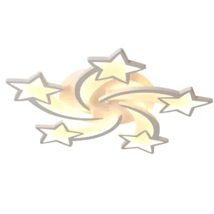 New Modern Style Aluminum Acrylic Chandelier Bedroom Lighting Star Shape Modern Simple Led Ceiling Lights