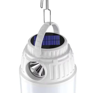 New Multifunctional Emergency Bulb Solar Power Emergency Light 2*1200mAh 18650 LED Camping Light